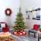 7.5ft. Pre-Lit Layered Washington Spruce Artificial Christmas Tree, Clear LED Lights